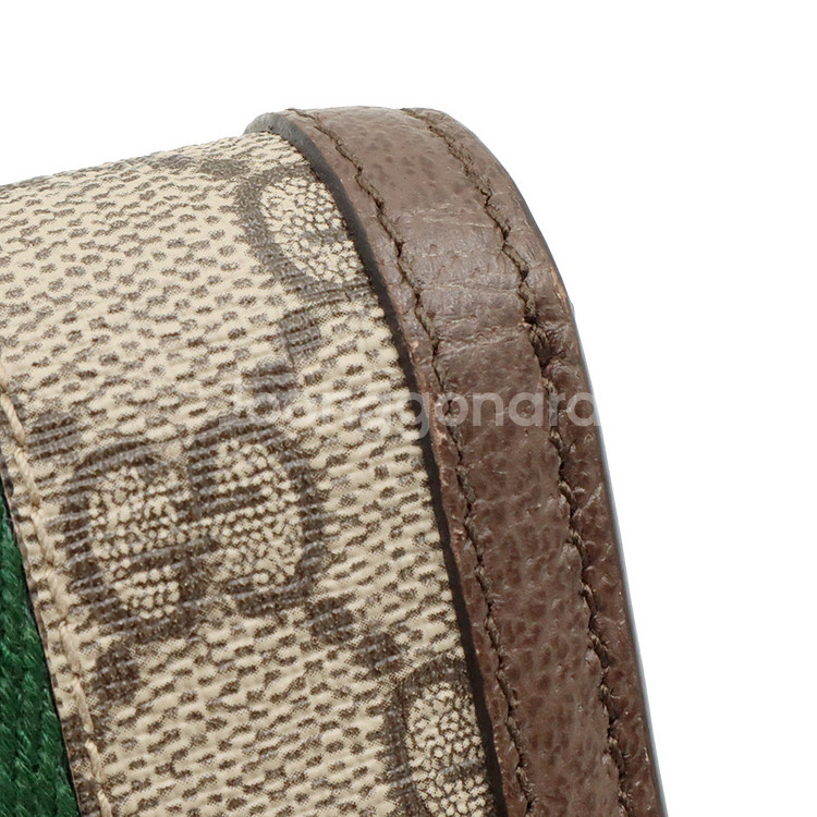 구찌 GG 수프림 캔버스 금장 오피디아 카드 케이스 반지갑 / 598662--5