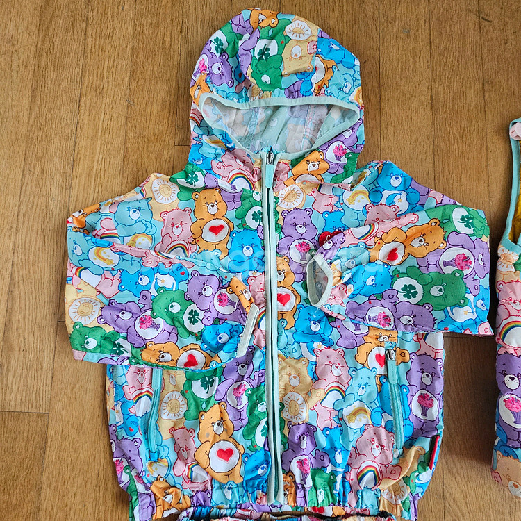 베베드피노 130 케어베어 패딩 베스트 바람막이 반바지 세트--3