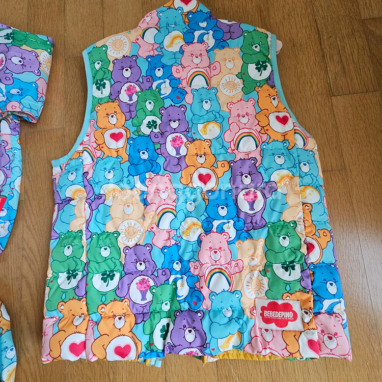 베베드피노 130 케어베어 패딩 베스트 바람막이 반바지 세트--6