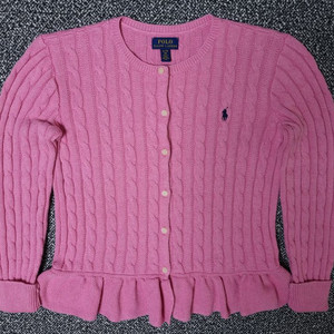 [무료배송][160]폴로 키즈 케이블 니트 가디건 성인가능