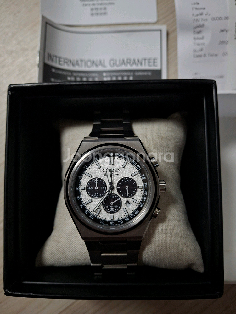 시티즌[CITIZEN] 젠신 Eco-Drive 티타늄 크로노그래프 판매합니다--0
