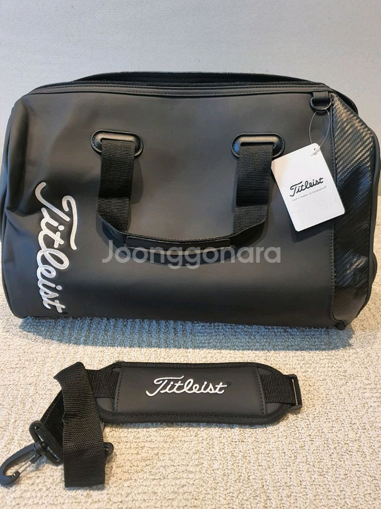 국내당일발송 타이틀리스트 골프백 보스턴백 블랙 말본--0