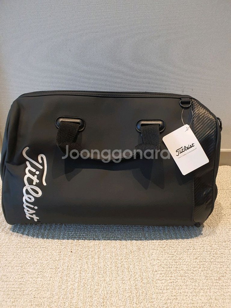 국내당일발송 타이틀리스트 골프백 보스턴백 블랙 말본--1