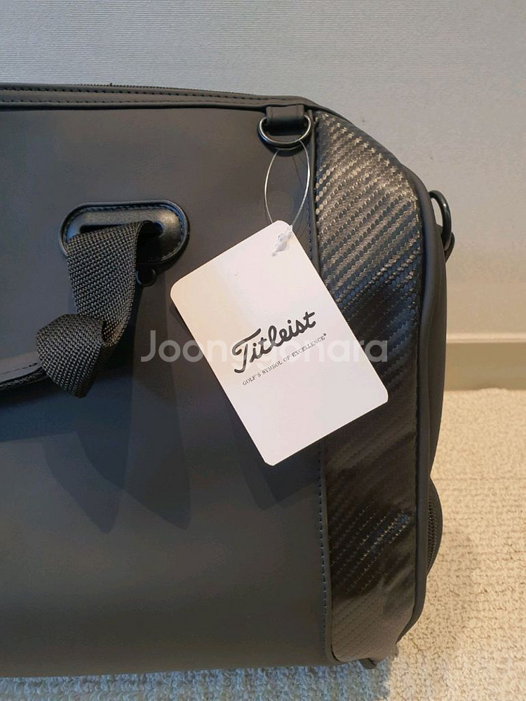 국내당일발송 타이틀리스트 골프백 보스턴백 블랙 말본--4