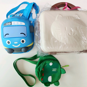 (3종일괄)캐리어(미개봉)/공룡크로스백/타요미아방지가방/유아가방