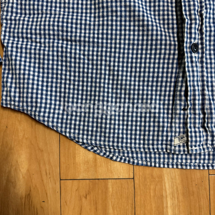 랄프로렌 데님앤서플라이 깅엄체크 셔츠 네이비 M--3