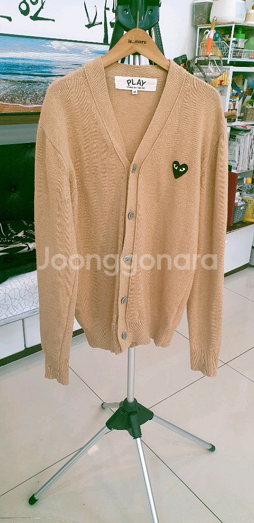 꼼데가르송 플레이 하트 가디건--0