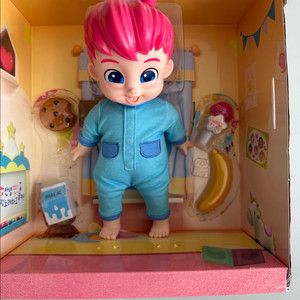 핑크퐁 베베핀 노래하고 먹고 말하는 핀돌보기 인형