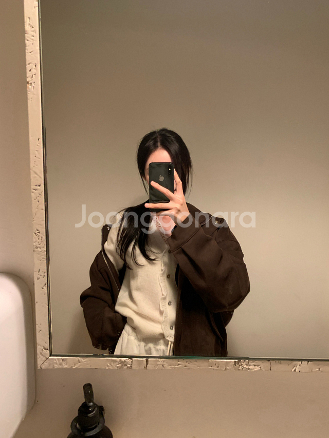 미시착 새상품) 레이지샵 스웨이드 블루종 자켓--0