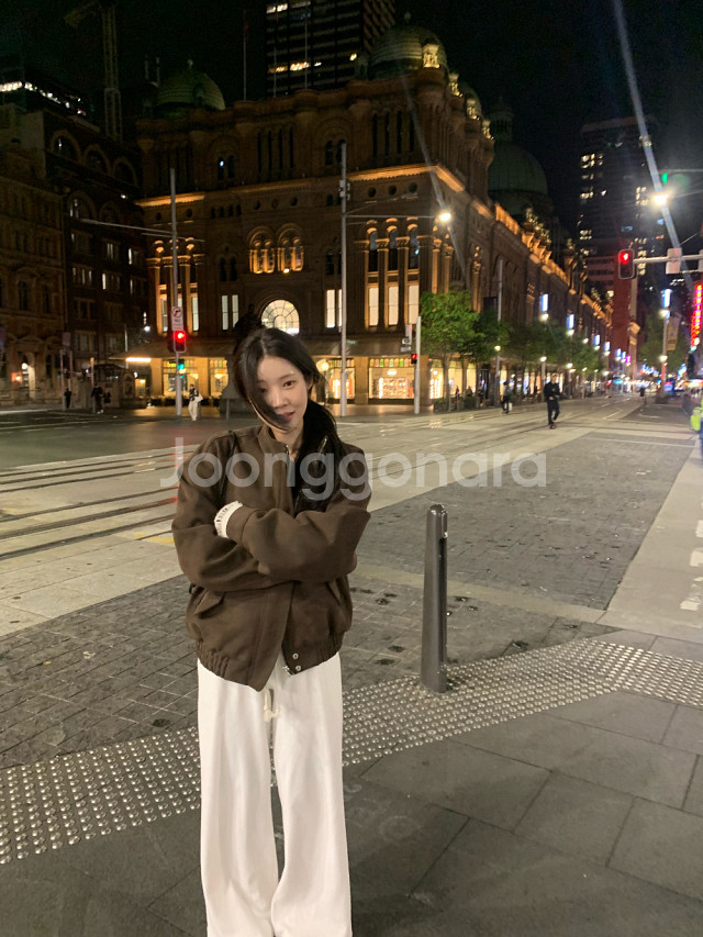 미시착 새상품) 레이지샵 스웨이드 블루종 자켓--2