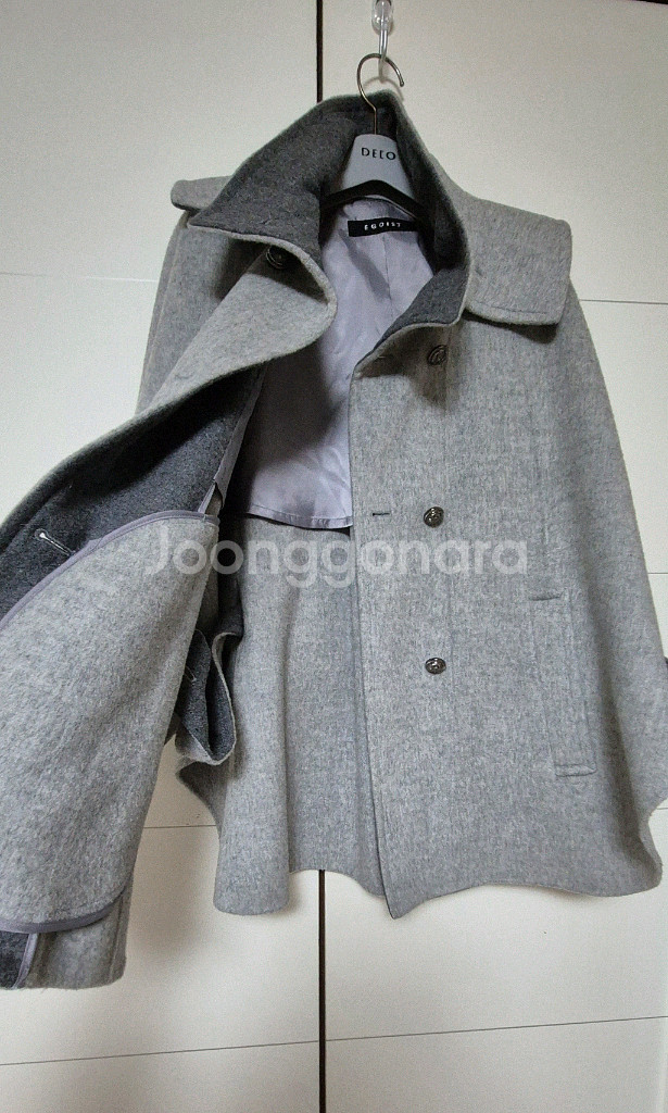 에고이스트 핸드메이드 모직 케이프 코트 에고이스트자켓--5
