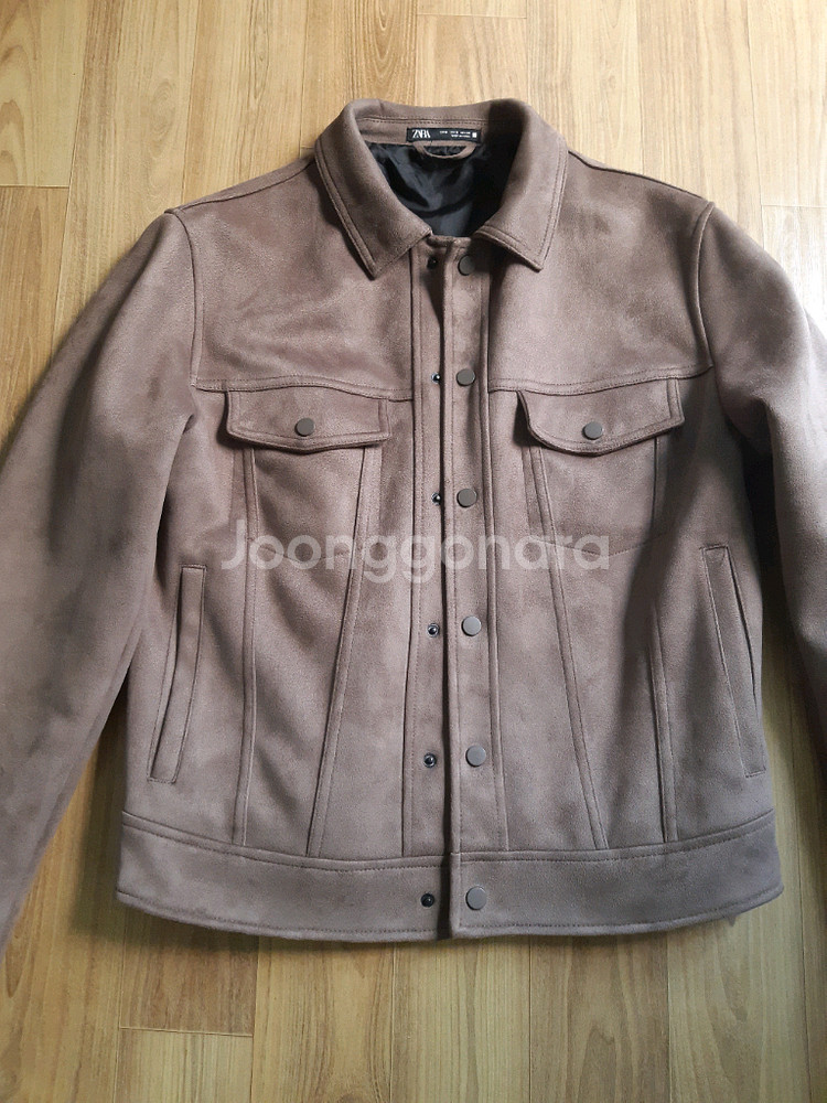 자라 스웨이드 코치자켓 셔츠자켓 매장정품--4