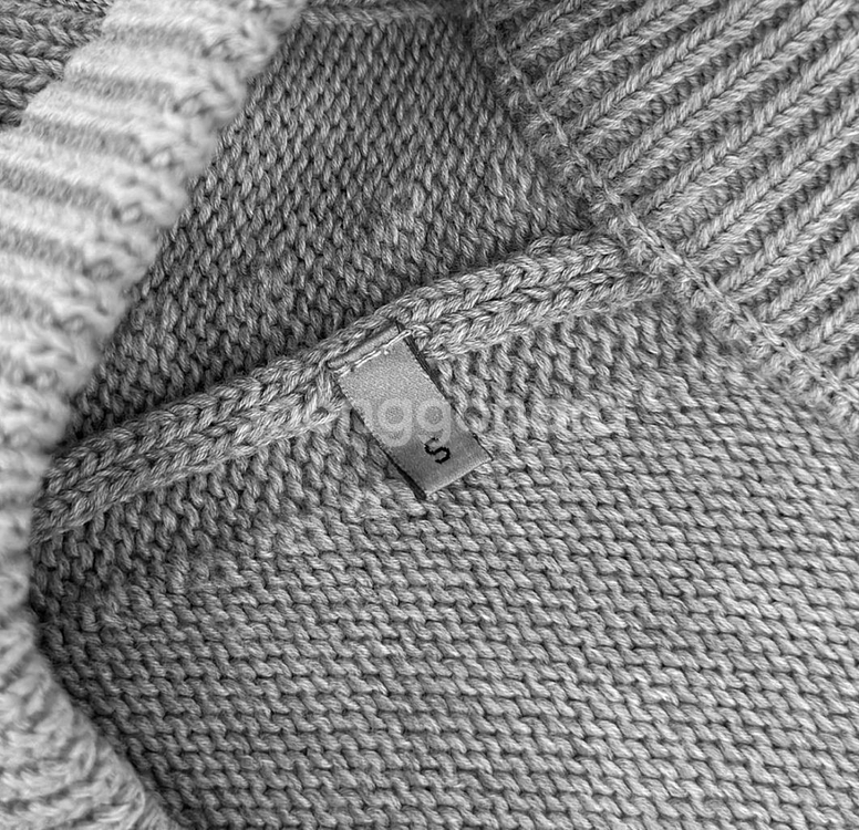 [S] Dior 디올 남성 오블리크 자카드 인서트 사이드라인 니트 그레이--7