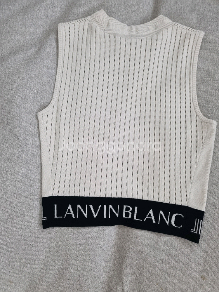 랑방블랑 니트 베스트S--1