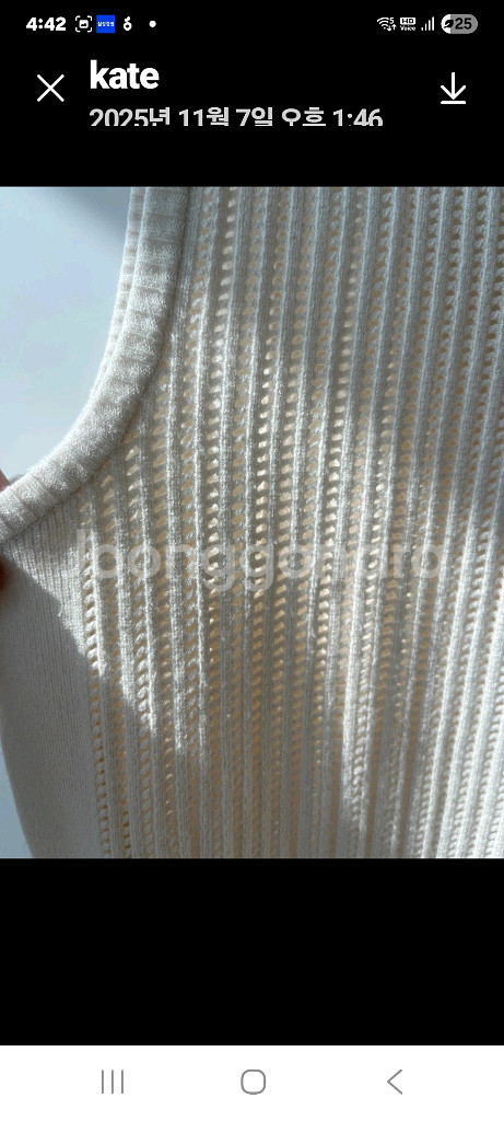 랑방블랑 니트 베스트S--4