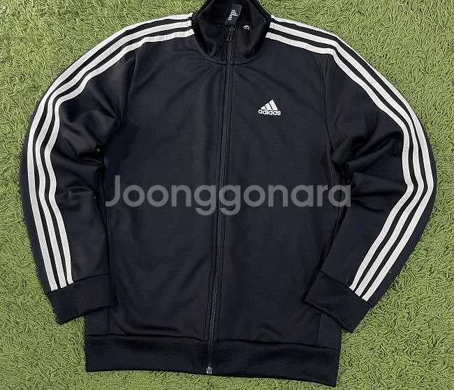 아디다스 블랙 검흰 트랙탑 져지집업 95/M--0