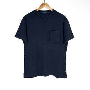 [M] 루이비통 남성 3D 모노그램 시그니처 포켓 반팔 티셔츠 네이비