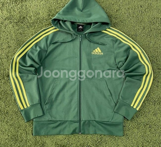 아디다스 그린 초노 후드 트랙탑 져지집업 100/L--0