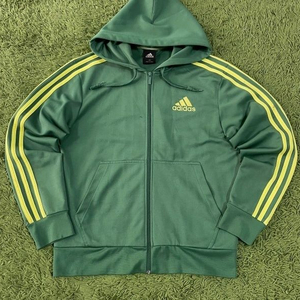 아디다스 그린 초노 후드 트랙탑 져지집업 100/L