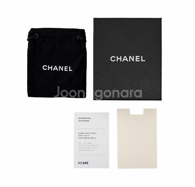 CHANEL 샤넬 여성 마트라세 CC 로고 체인 귀걸이 이어링 골드 블랙--4