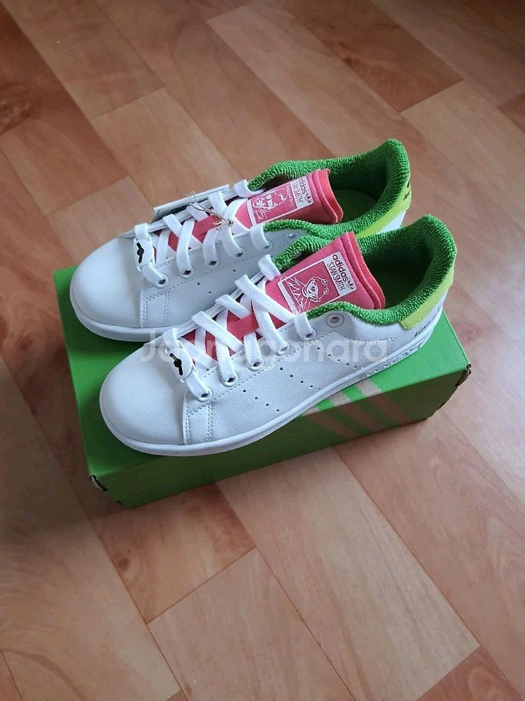 [새상품] 아디다스 디즈니 스탠스미스 더 프로그 그린--1