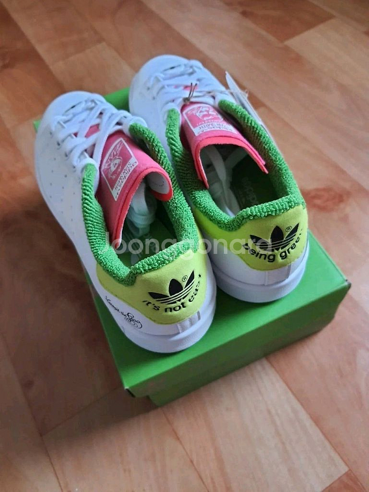 [새상품] 아디다스 디즈니 스탠스미스 더 프로그 그린--2