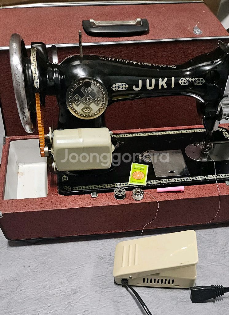 JUKI 주끼 엔틱 재봉틀--0