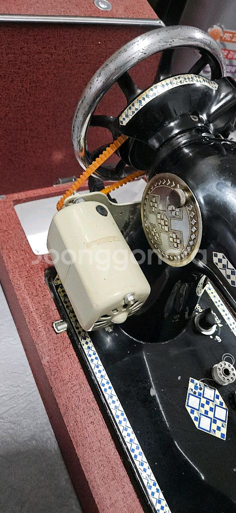 JUKI 주끼 엔틱 재봉틀--5