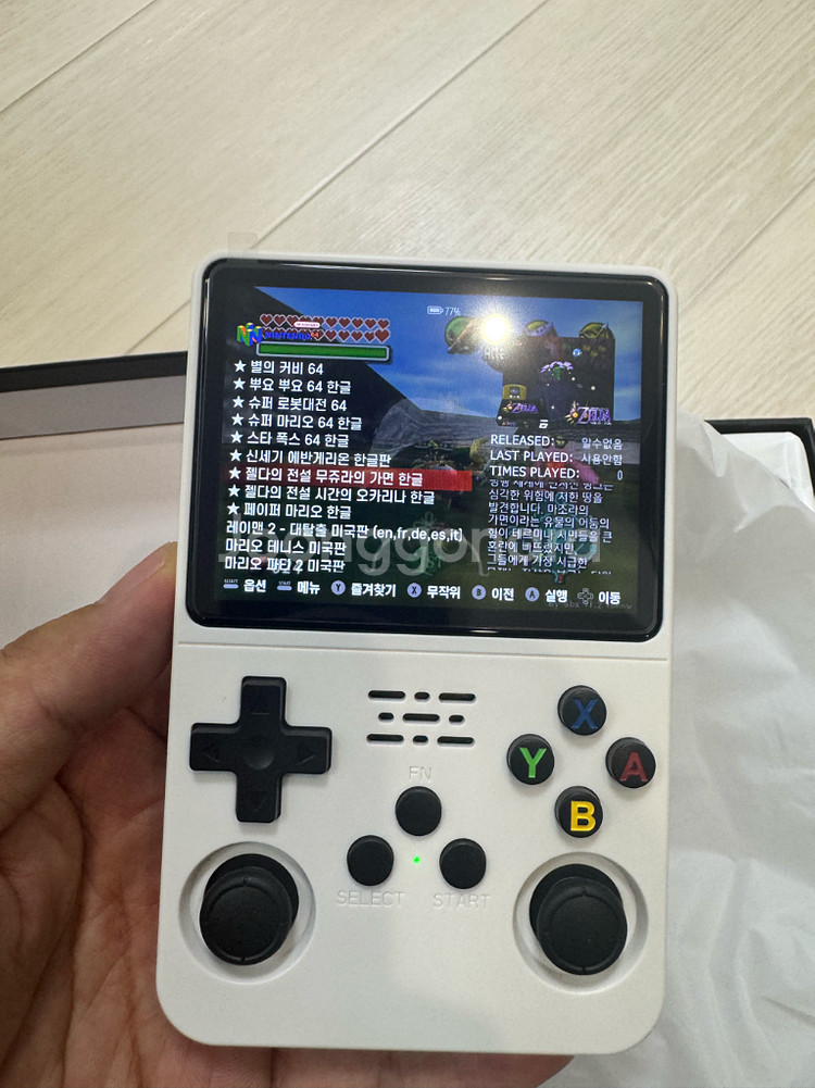 R36S 게임기 + 한글 한방팩 64기가--5