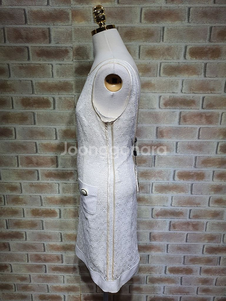 택부착 돌체앤가바나 정품 스립세트 레이스 원피스55미른--6