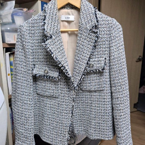 리스트 트위드 자켓