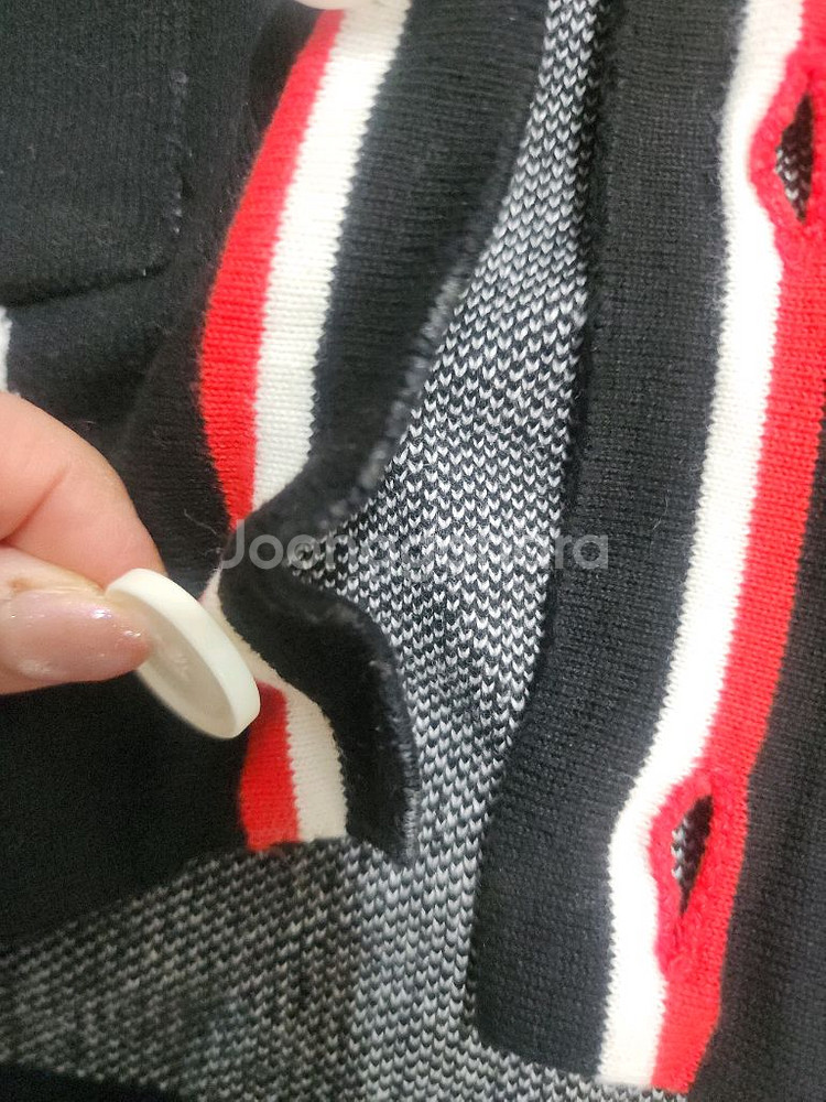 베베베베 토끼 패턴 가디건--4