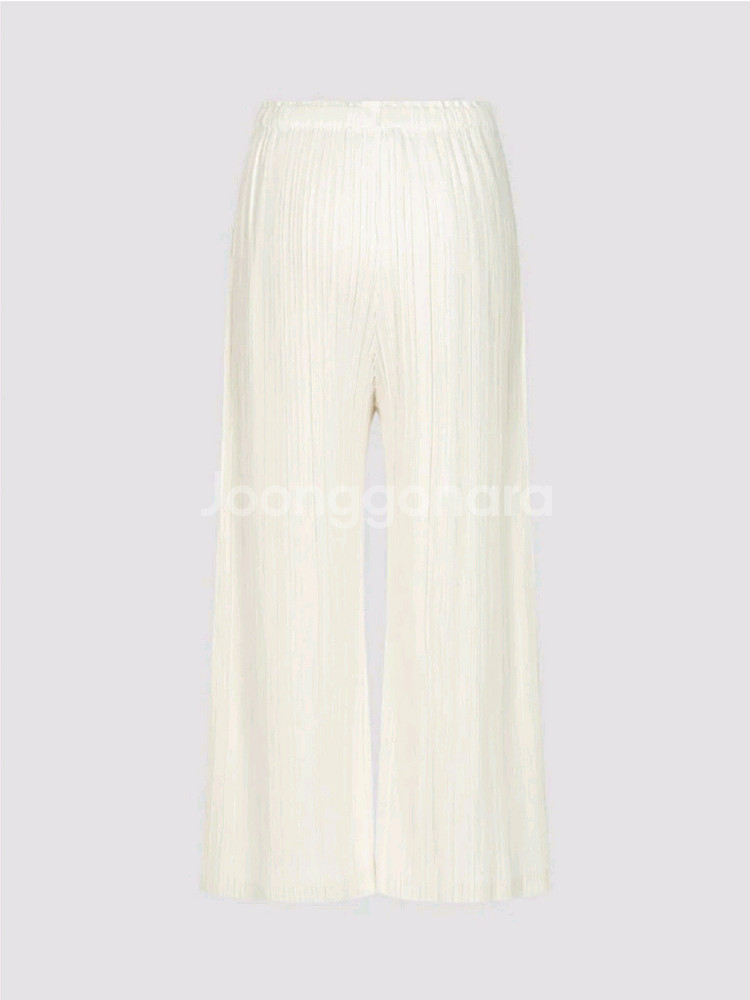 이세이미야케 플리츠플리즈 바지 시커바텀1 와이드 팬츠 오프화이트 3사이즈--1