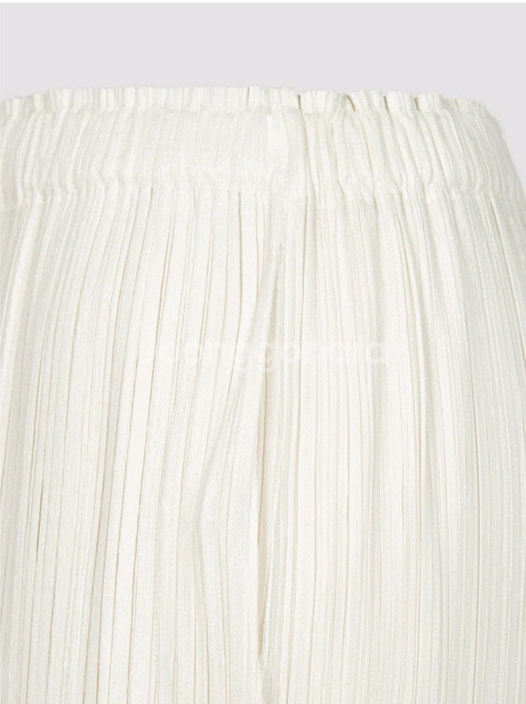 이세이미야케 플리츠플리즈 바지 시커바텀1 와이드 팬츠 오프화이트 3사이즈--2