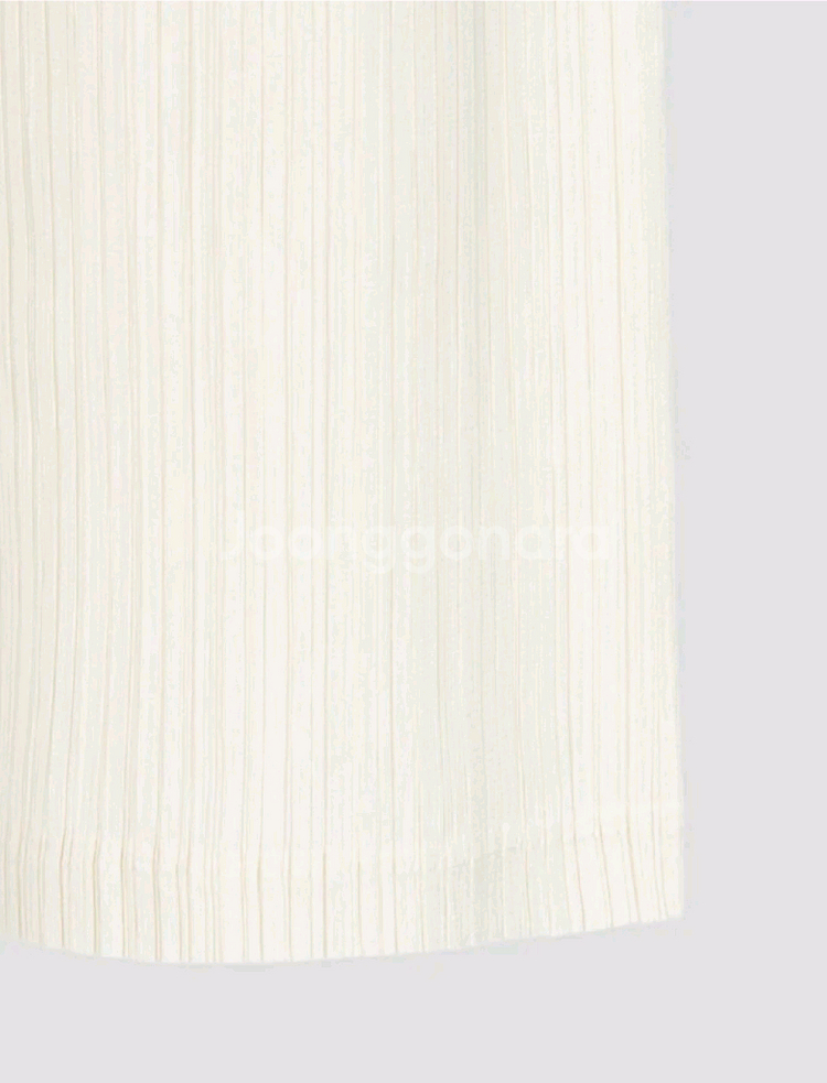 이세이미야케 플리츠플리즈 바지 시커바텀1 와이드 팬츠 오프화이트 3사이즈--3