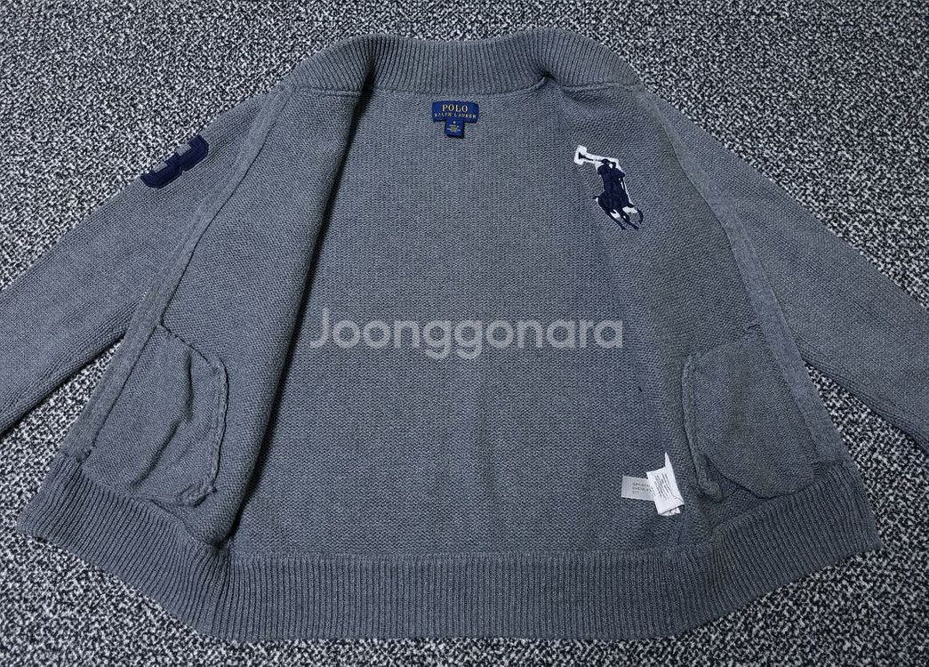 [무료배송][120]폴로 키즈 니트 집업--4