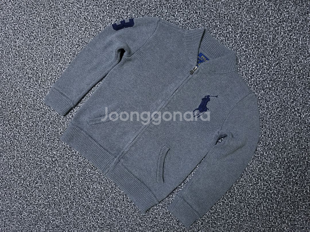 [무료배송][120]폴로 키즈 니트 집업--2