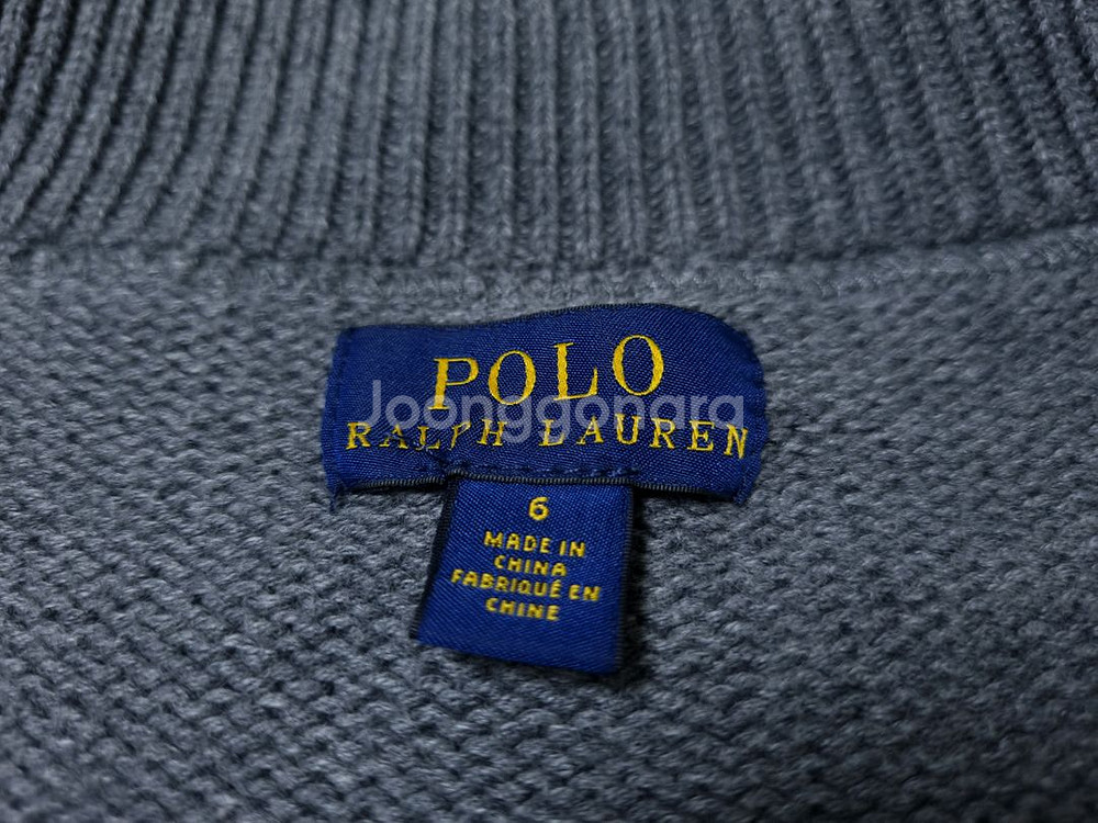 [무료배송][120]폴로 키즈 니트 집업--5