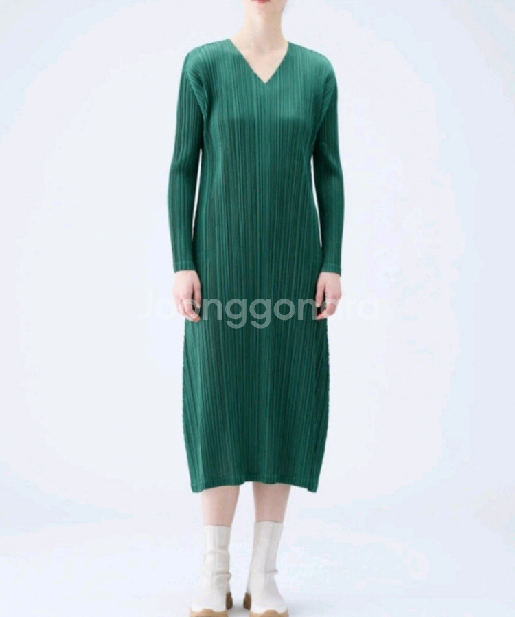 이세이미야케 플리츠플리즈 원피스 12월 먼슬리 원피스 라이트베이지 3사이즈--6