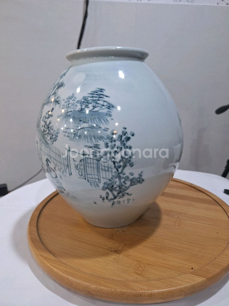 청자 도자기 꽃병--1