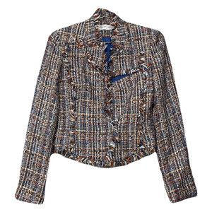 케네스레이디 여성 클래식 트위드 자켓 38