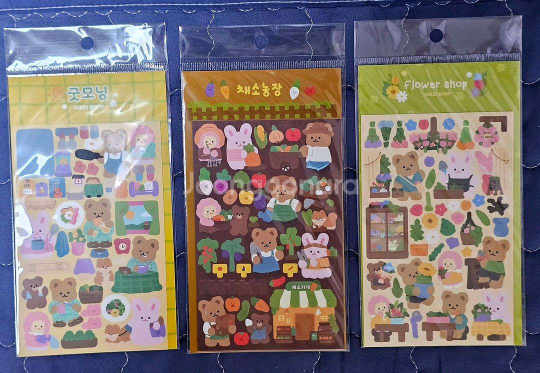 키찌상점 다꾸용 씰스티커 6종--0
