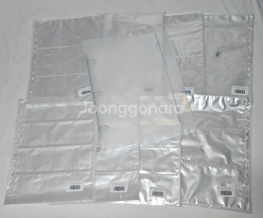 모음 A4 스트랩 바인더+속지 90매 (포카 TTT 오티 엽서 프박 티켓 필름마크 영화 특전 보관)--0