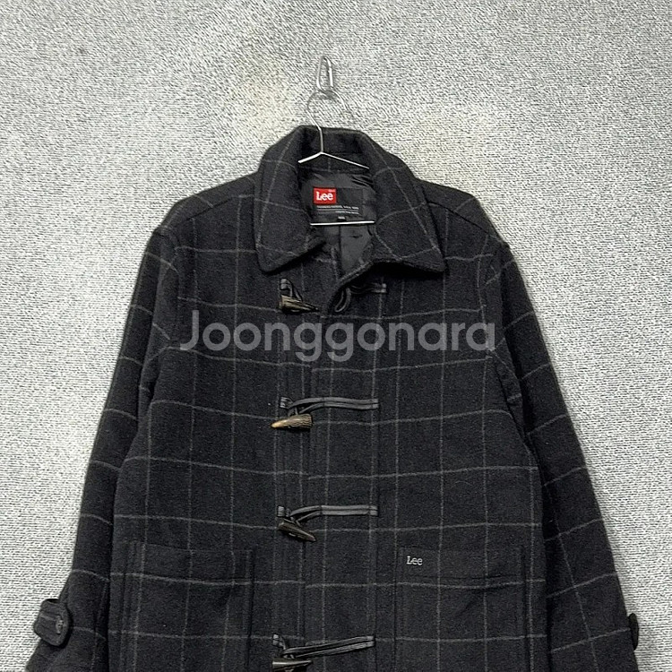 리 LEE 빈티지 체크 더플 코트 105--2