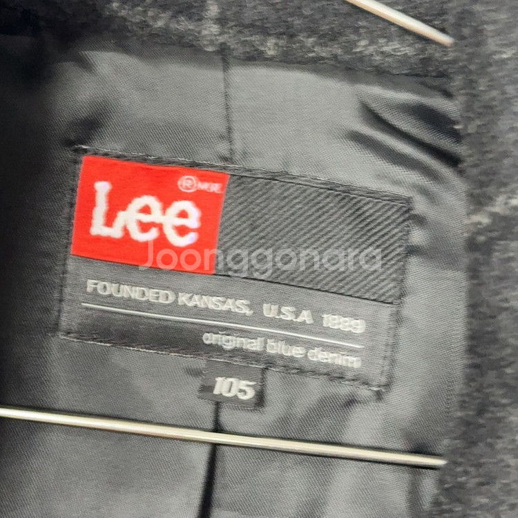 리 LEE 빈티지 체크 더플 코트 105--6