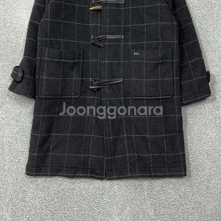 리 LEE 빈티지 체크 더플 코트 105--3