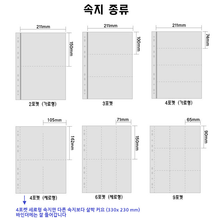 모음 A4 스트랩 바인더+속지 90매 (포카 TTT 오티 엽서 프박 티켓 필름마크 영화 특전 보관)--9
