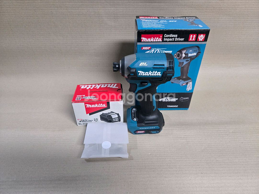 마끼다40v td003g bl4025 국내정발제품 정품 새상품 마끼다배터리 마끼다40v임팩 마끼다임팩배터리--0