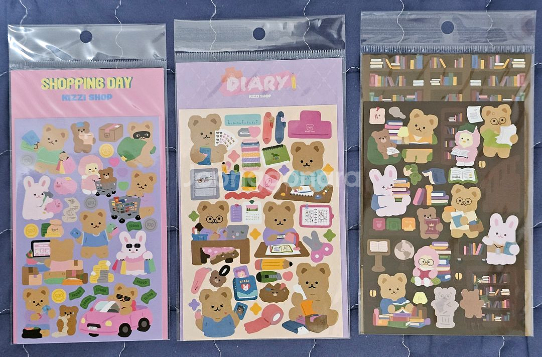 키찌상점 다꾸용 씰스티커 6종--1