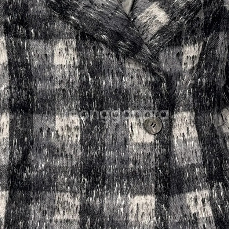 보티첼리 여성 체크 그레이 코트 55--3